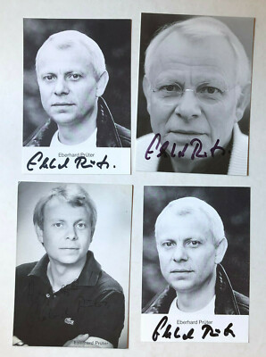 Eberhard Rüter  - Film / Theater -  4 original Autogramme - 15 x 10 cm