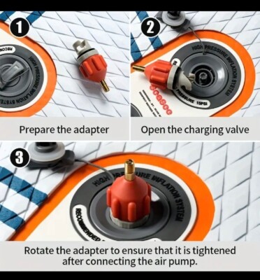 SUP Elektro Pumpe Adapter Kajak Paddel Board Luftventil Schlauchboot Zubehör