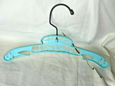 Vintage Child's Clothes Hanger - Pale Blue, Merry-Go-Round, Circus - 11"