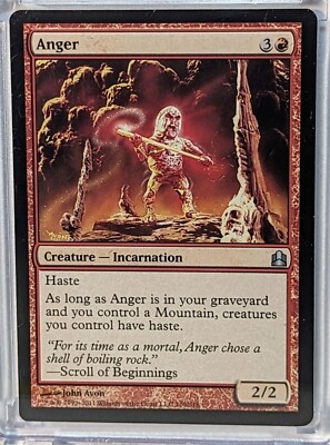 angron mtg card MTG Anger - Commander Red Uncommon Regular 109/318 Magic the Gathering LP