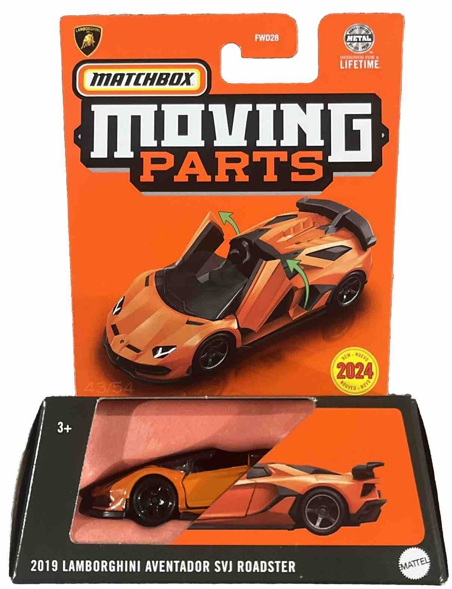 Matchbox Moving Parts 2019 Lamborghini Aventador SVT Roadster