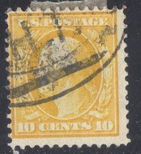 ETATS-UNIS ! Timbre ancien de 1908 n°174 Papier Azuré ! Rare
