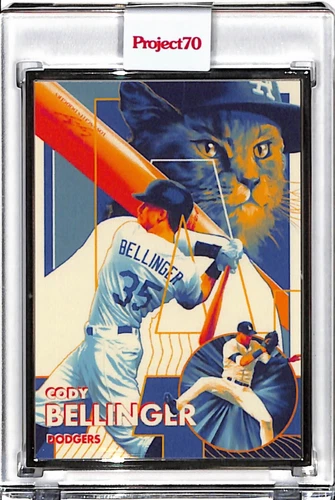 2021 TOPPS PROJECT 70 #243 CODY BELLINGER by MATT TAYLOR P70 SILVER FRAME 50/51