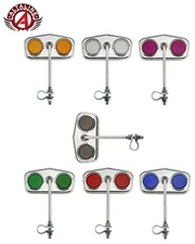 AltaLine Diamond Rear View Bicycle Mirror Reflectors Lowrider Cruiser Chrome.