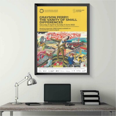 Grayson Perry Eitelkeit der kleinen Unterschiede Sunderland Museum Ausstellung Poster