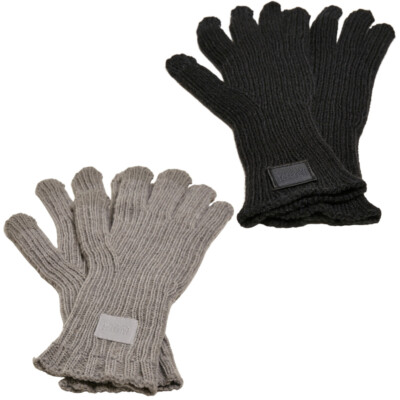Urban Classics Knitted Wool Mix Smart Gloves Handschuhe Touchscreen-Funktion 