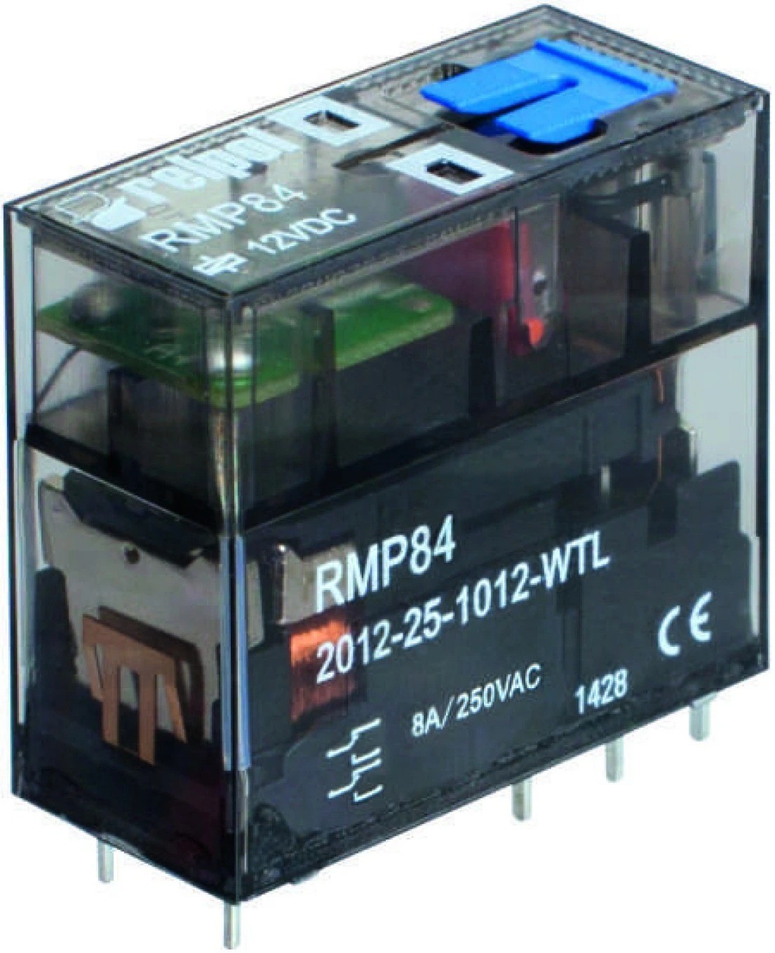 2P 8A 12V DC Miniature Relay for 2615181 Circuits