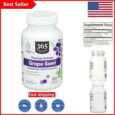 100mg Grapeseed Extract in  Capsules - Standardized for Potency (120 ct)