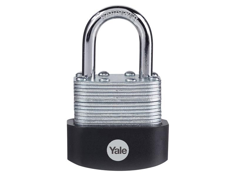 Yale 40mm High Security Laminated Steel Padlock - Double Locking