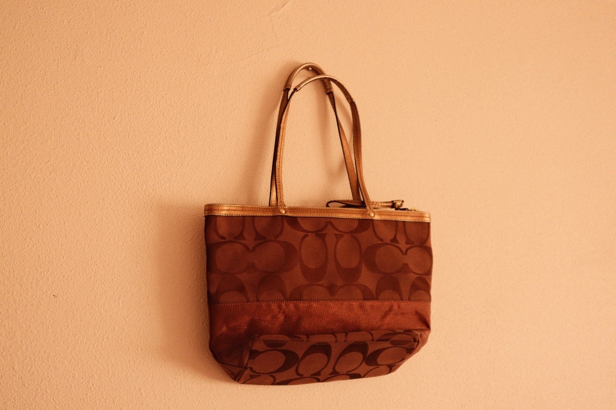 バッグ Vintage Coach Leather Tote Bag Brown s-l1200.jpg