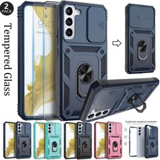 For Samsung Galaxy S22 Plus Shockproof Lens Protective Case / Screen Protector