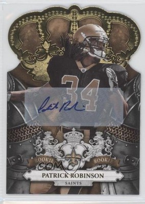 2010 Crown Royale Gold Signatures 24/25 Patrick Robinson #177 Rookie Auto RC 0o9