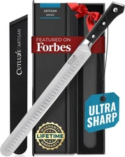 Cutluxe 12″ Slicing Carving Knife High Carbon Stainless Steel Ergonomic Handle