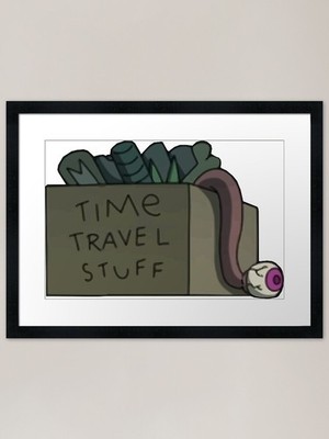 Zeitreise Stoffkiste gerahmte Kunst Pr gerahmt Wandbild Poster Leinwanddruck Bild