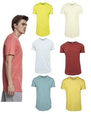 SALE ! T-Shirt extra lang Urban Classics Shaped Long Tee Basic Gr. S - XXL TB638