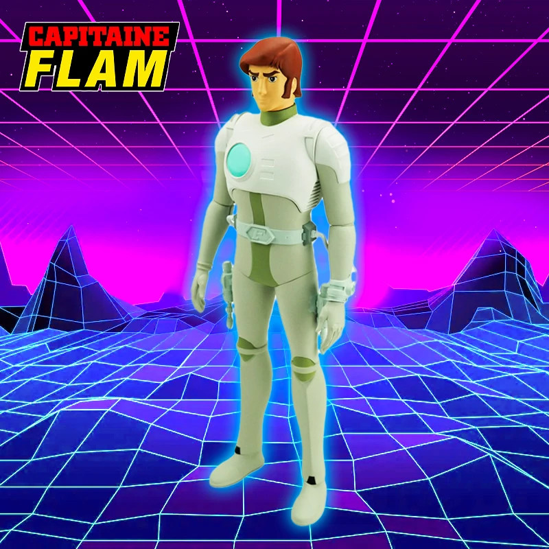 Figurine Capitaine Flam Curtis Newton pour décoration de bureau de nostalgique