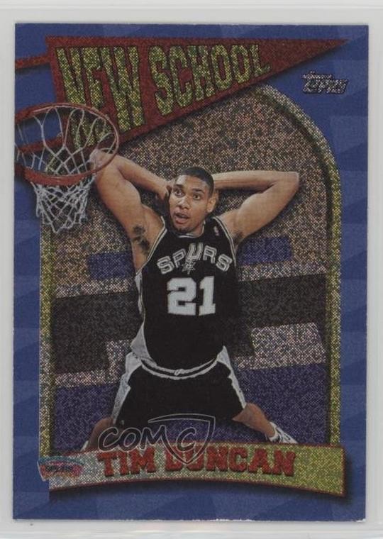 1997-98 Topps New School Tim Duncan #NS15 HOF 8sr
