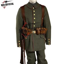 WW1 German Army Uniform Green Wool Uniform Handmade Coat The Great War Coat