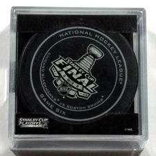 2013 Stanley Cup Playoffs Final Game 6 NHL Official Game Puck in Cube Sealed New