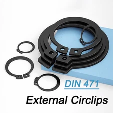 External Circlips Retaining Rings Snap CirClip Sizes: 6mm - 150mm DIN 471