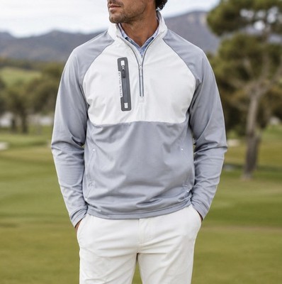 Peter Millar Hyperlight Weld Hybrid Quarter Zip Pullover Activewear Size Small