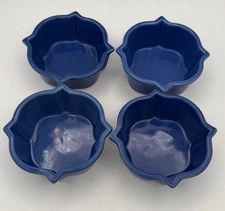 Chantel Talavera Blue 1 Cup Ramekins, Baking Dishes, Custard Dishes Set Of 4