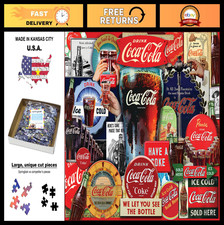 1000 Piece Jigsaw Puzzle - Coca-Cola Decades of Tradition - Made in USA, Fun Fam