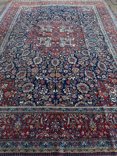 Antique Top Quality Handmade Oriental Rug, Stunning Unique Details, 8'x12'