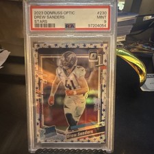 2023 Panini Donruss Optic Drew Sanders #230 Stars Prizm PSA 9 Broncos