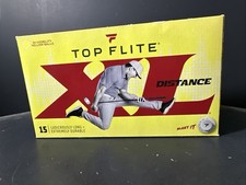 TOP FLITE XL Distance Yellow High Visibility 12 Golf Balls new