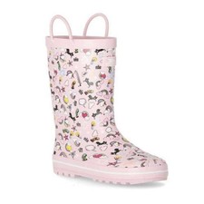 Image of Game Trespass Starryton Kids Outdoor Waterproof Rubber Wellies Symbols printed