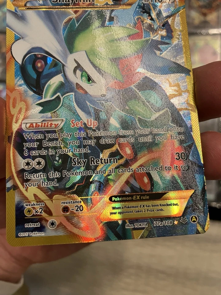 Shaymin EX 77a/108 XY Alternate Art Promo 2017 English Pokémon Card  Beautiful!! - Image 3 of 4