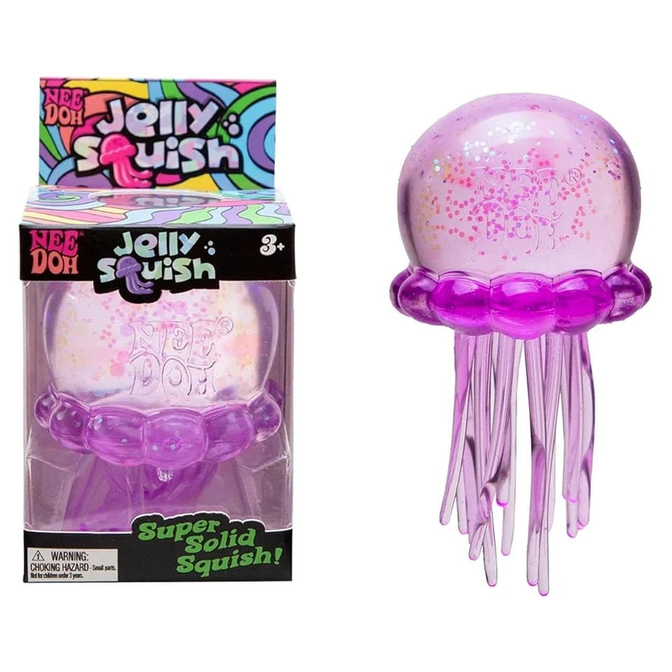 NeeDoh Jellyfish Jelly Squish Stress Toy Fidget Squishy Tentacles Sensory Toy