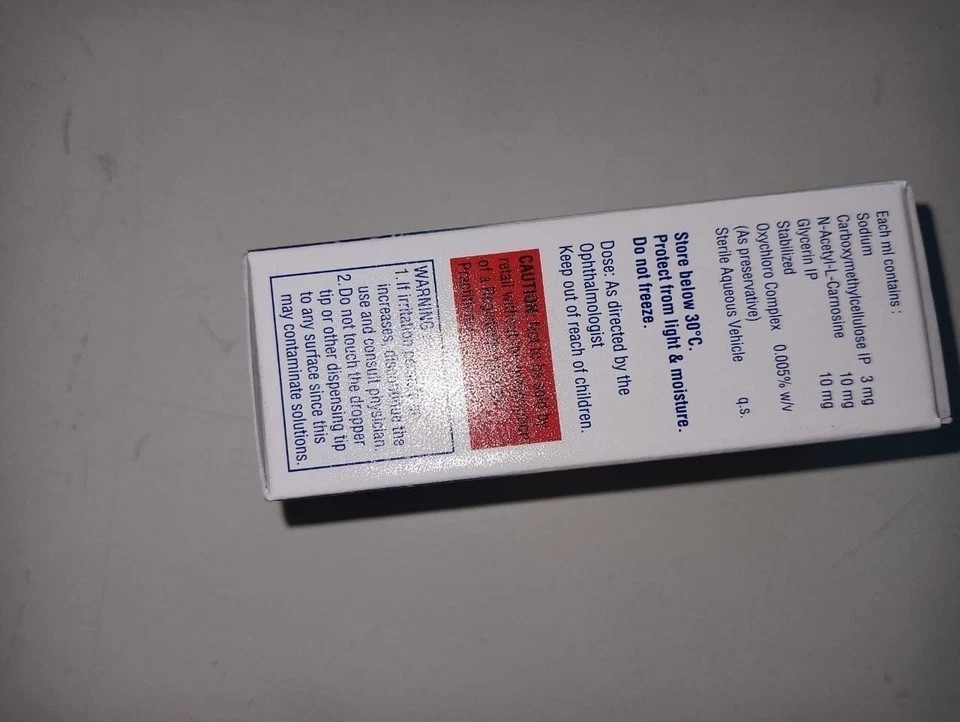 LUBRICANT EYE DROPS - TWIN PACK - 2 x 10ML BOTTLES - EXP 3/2027+