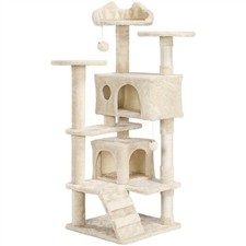 Cat Tree Cat Tower Cat Condo with Scratching Posts & Ladder for Cats Kittens