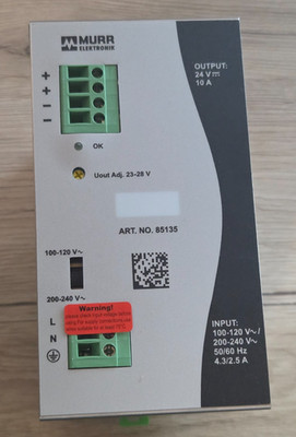 NEU Murr Elektronik Schaltnetzteil  85135 10A Eco-Rail-2 10-100-240/24