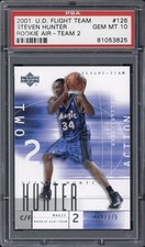 2001 U.D. Flight Team Steven Hunter Rookie Air 2 /375 #126 PSA 10 GEM MT Magic