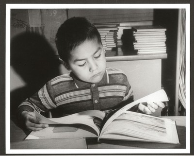 1964 boy Bureau of Indian Affairs school, Minto, Alaska; history; 8x10 photo #2