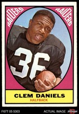 1967 Topps #110 Clem Daniels A Raiders COMMON VARIATION Prairie View 4 - VG/EX