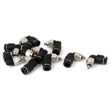 4mm to M3 L Shape Push in Pneumatic Quick Connect Tube Fitting Coupler 10pcs