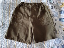 BOY SCOUTS OF AMERICA Army Green Uniform Utility Shorts Youth 15 Cargo Pockets