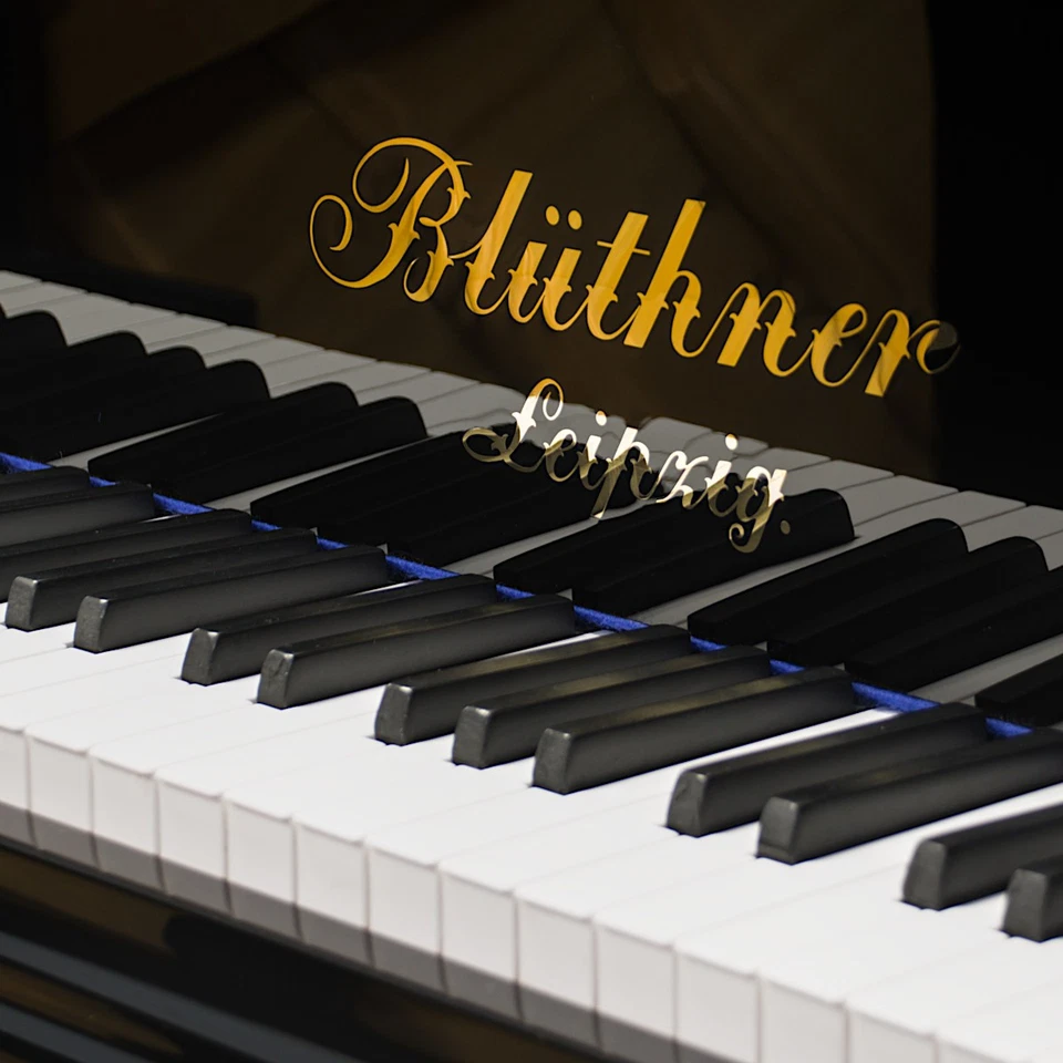 Piano À Queue Blüthner D'Occasion, Noir Brillant - Photo 2/4