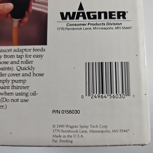 Sistema de bomba de pintura inalámbrica WAGNER Power Roller modelo #0156030 completo - nuevo en stock - Imagen 3 de 4