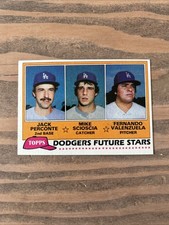 1981 Topps - Future Stars Fernando Valenzuela, Mike Scioscia, Jack Perconte #302