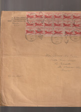 L 1 lettre en poste aérienne des Etats-Unis - PA/N°35/6c rose carminé - 30 valeu