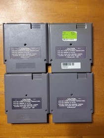 LOTE Nintendo NES Hockey sobre Hielo Doble Regate Hojas de Acero Golf SIN PROBAR