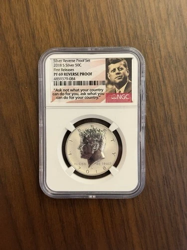 2018-S Silver Reverse Proof Kennedy Half Dollar 50C NGC PF69 Early Releases