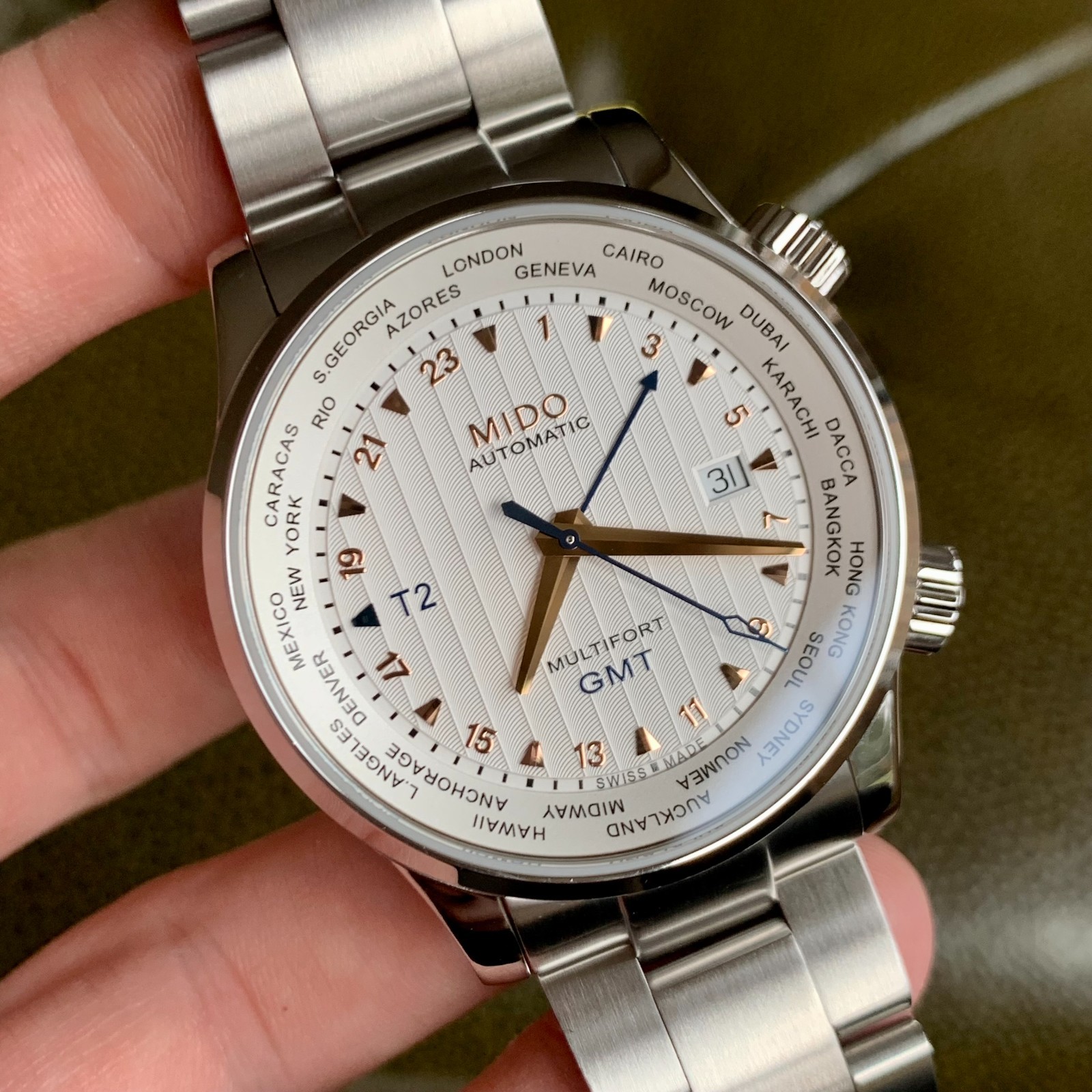 Mido Multifort GMT Worldtime Automatic M005929A M… - image 5