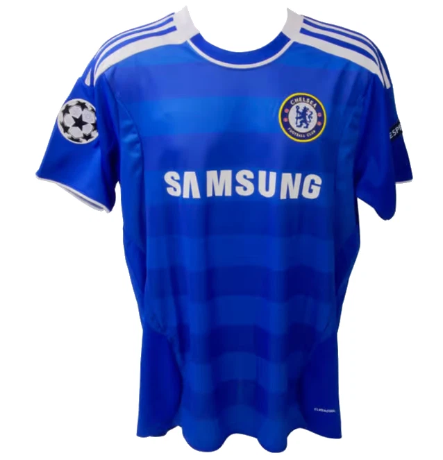 Camiseta de fútbol firmada por Frank Lampard Chelsea Champions League #8 con certificado de autenticidad Beckett Foto 4 de 4