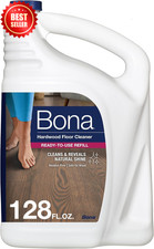 Hardwood Floor Cleaner Refill 128oz Unscented Residue-Free Solution for Wood 0.24 per fl oz